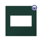 Adorne AWP Screwless Wall Plate with Microban, Evergreen - 2 Gang
