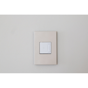 Adorne AWP Screwless Wall Plate with Microban, Oatmeal