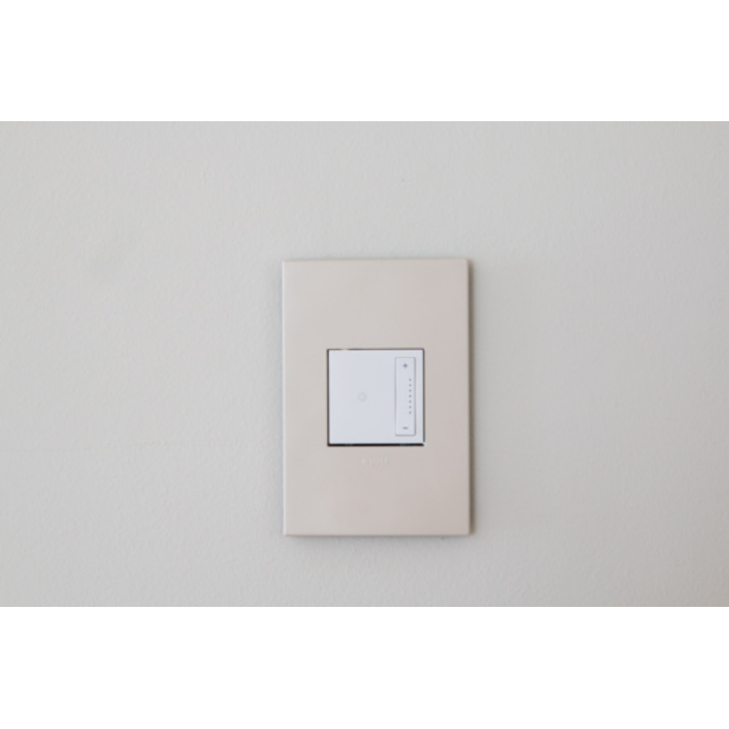 Adorne AWP Screwless Wall Plate with Microban, Oatmeal