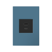 Adorne AWP Screwless Wall Plate with Microban, Mystic - 1 Gang