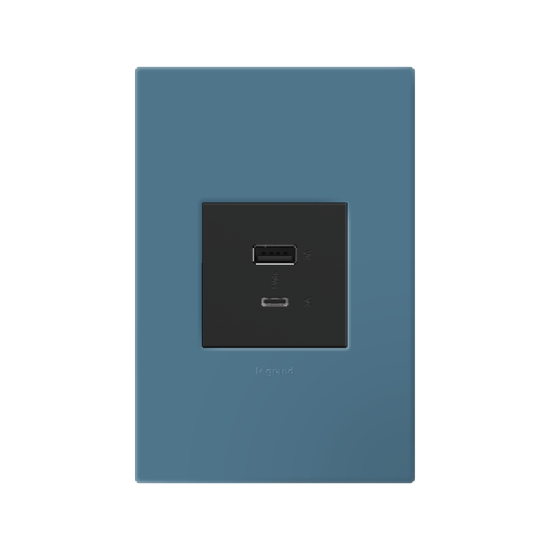 Adorne AWP Screwless Wall Plate with Microban, Mystic - 1 Gang