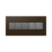 Adorne AWP Screwless Wall Plate with Microban, Bronze - 5 Gang