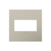 Adorne AWC Screwless Wall Plate, Satin Nickel - 2 Gang