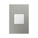 Adorne AWC Screwless Wall Plate, Brushed Stainless Steel - 1 Gang