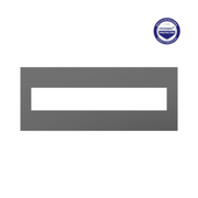 Adorne AWP Screwless Wall Plate with Microban, Magnesium - 6 Gang