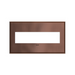 Adorne AWC Screwless Wall Plate, Matte Antique Copper - 4 Gang