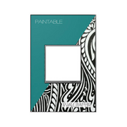 Adorne AWM Screwless Wall Plate, Custom with Magnesium Trim - 1 Gang