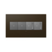 Adorne AWP Screwless Wall Plate with Microban, Bronze - 4 Gang