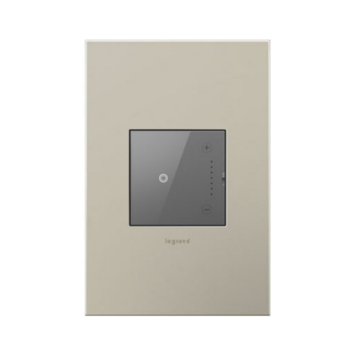 Adorne ADTH4FBL3P 0-10V Touch Dimmer with Microban, 120/277V - Magnesium