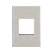 Adorne AWM Screwless Wall Plate, True Linen - 1 Gang