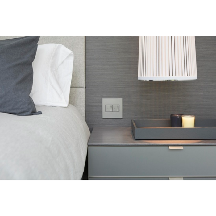 Adorne AWC Screwless Wall Plate, Satin Nickel