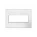 Adorne AWM Screwless Wall Plate, Mirror White - 3 Gang