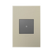Adorne AWP Screwless Wall Plate with Microban, Titanium - 1 Gang