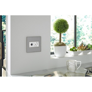 Adorne AWM Screwless Wall Plate, Brushed Stainless