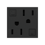 Adorne AGFTR2152 Tamper-Resistant 15A Duplex Self-Test GFCI Receptacles, 125V - Graphite