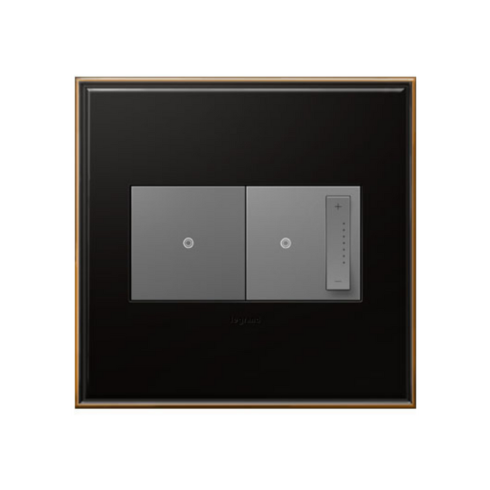 Adorne AWC Screwless Wall Plate, Oil-Rubbed Bronze - 2 Gang