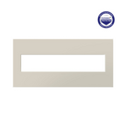 Adorne AWP Screwless Wall Plate with Microban, Oatmeal - 5 Gang