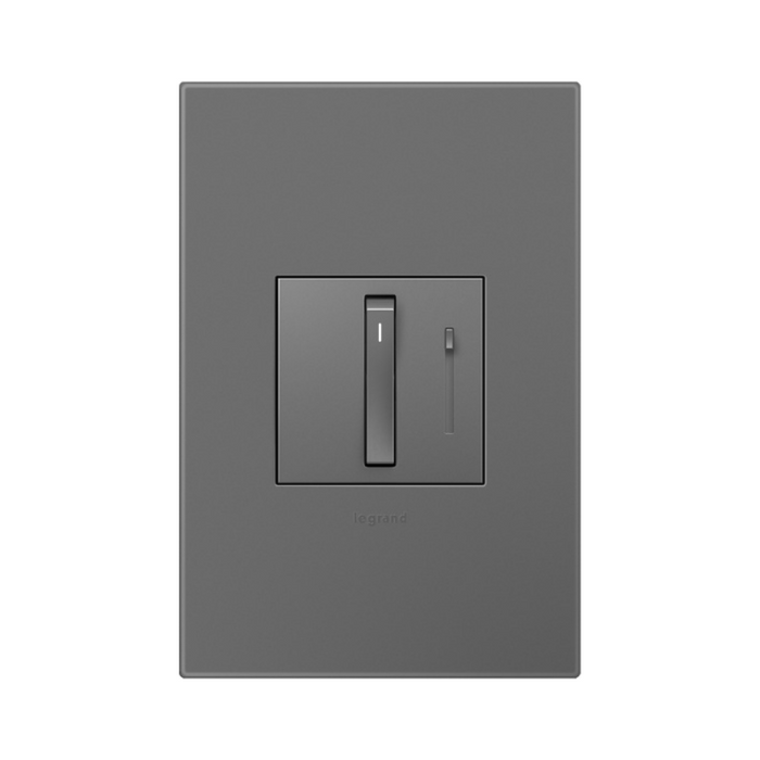 Adorne ADWR703TU Whisper Tru-Universal Dimmer with Microban, 120V - Magnesium