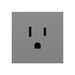 Adorne ARTR151 15A Single Tamper-Resistant Outlet, 125V - Magnesium