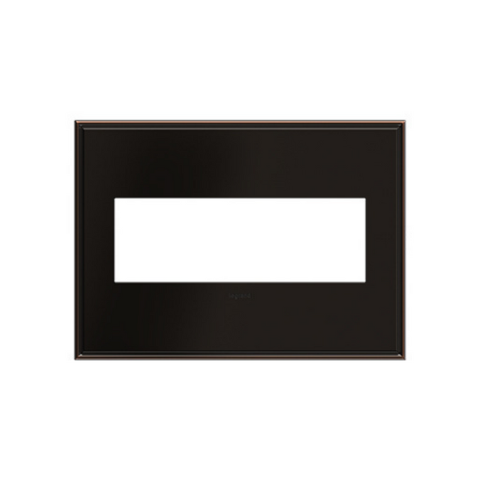 Adorne AWC Screwless Wall Plate, Oil-Rubbed Bronze - 3 Gang