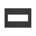Adorne AWC Screwless Wall Plate, Satin Black - 3 Gang