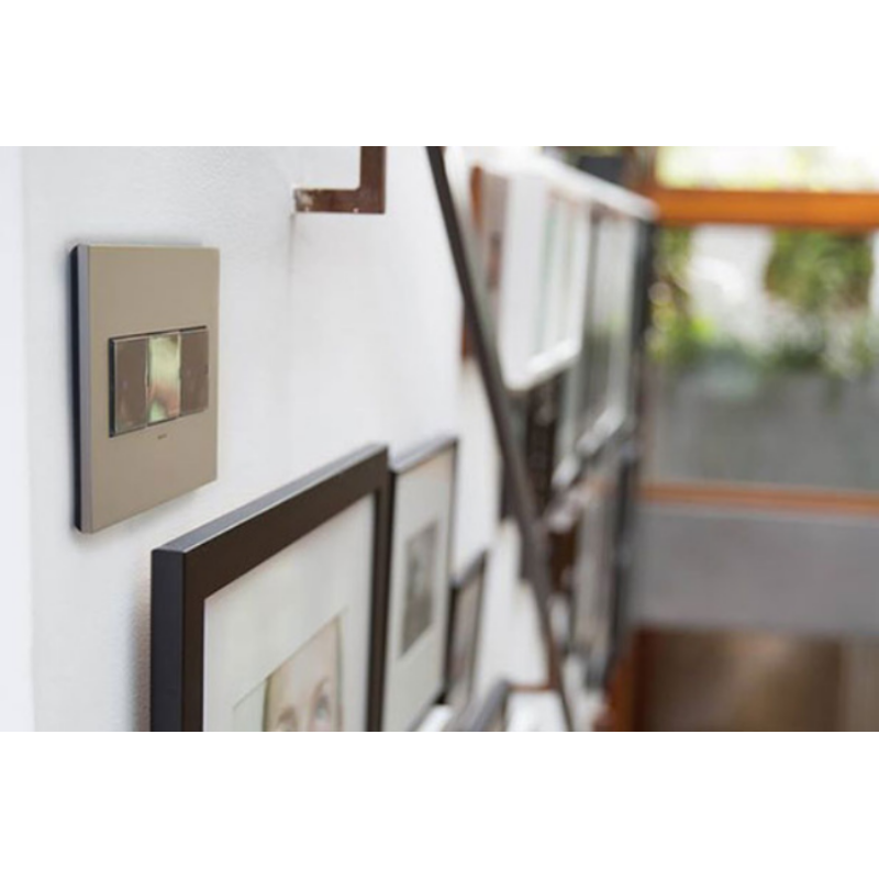 Adorne AWP Screwless Wall Plate with Microban, Titanium