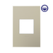 Adorne AWP Screwless Wall Plate with Microban, Titanium - 1 Gang