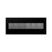 Adorne AWP Screwless Wall Plate, Black Ink - 6 Gang