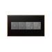 Adorne AWC Screwless Wall Plate, Oil-Rubbed Bronze - 4 Gang