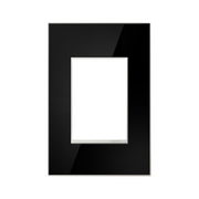 Adorne AWM Screwless Wall Plate, Mirror Black - 1+ Gang