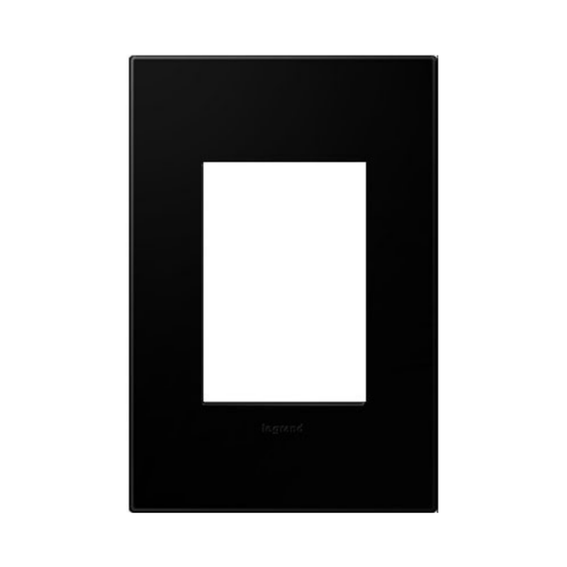 Adorne AWP Screwless Wall Plate, Black Ink - 1+ Gang