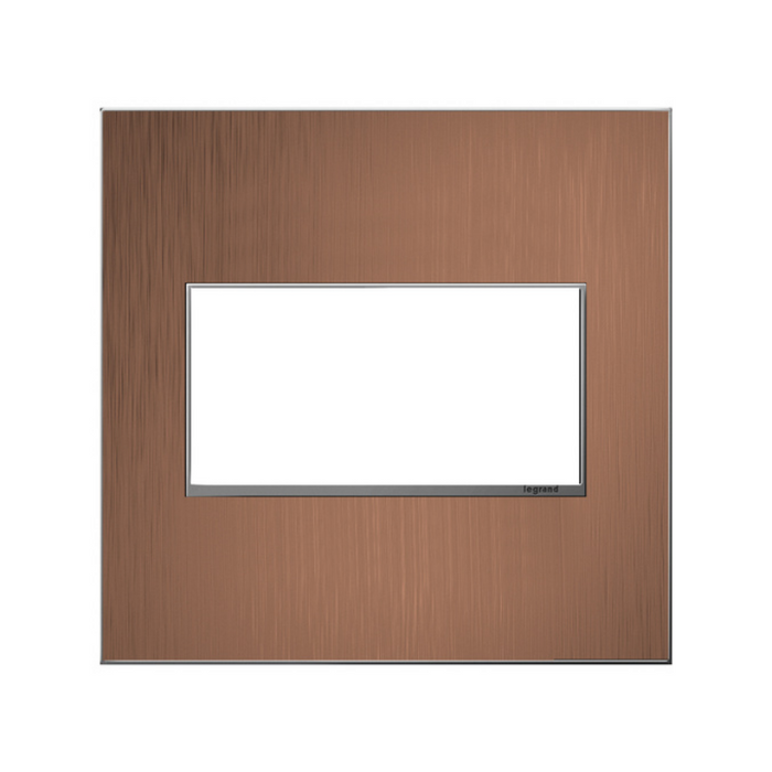 Adorne AWM Screwless Wall Plate, Copper - 2 Gang