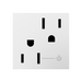 Adorne ARCH152 15A Tamper-Resistant Half-Controlled Outlet, 125V - White