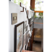 Adorne AWP Screwless Wall Plate with Microban, Magnesium