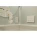 Adorne AWP Screwless Wall Plate with Microban, Gloss White on White