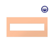 Adorne AWP Screwless Wall Plate with Microban, Peachy - 5 Gang