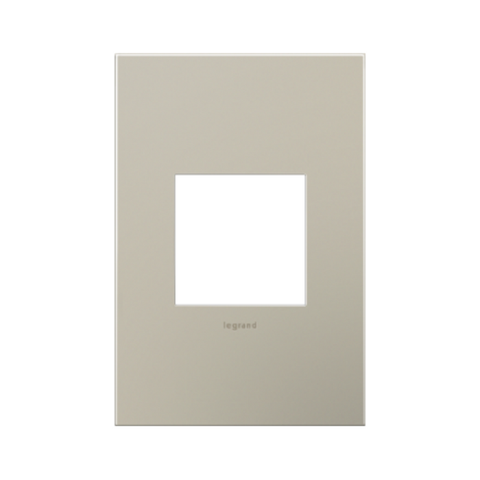 Adorne AWC Screwless Wall Plate, Satin Nickel - 1 Gang