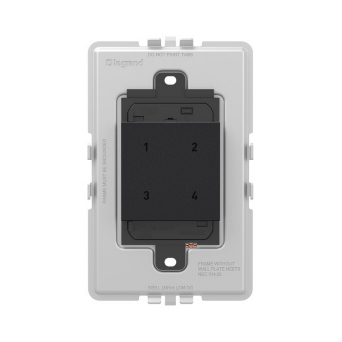 Adorne WNACB40 Wireless Smart Scene Switch with Netatmo, 120V - Graphite