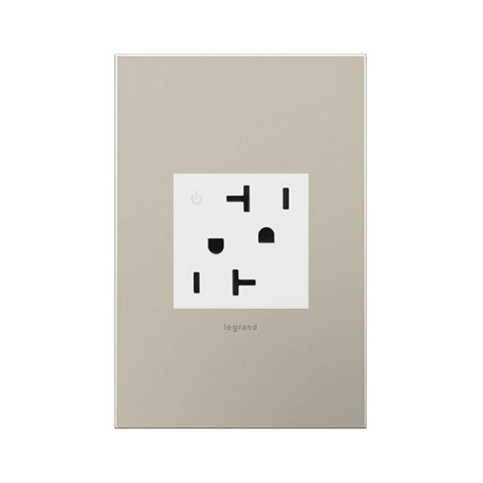 Adorne ARCD202 20A Tamper-Resistant Dual-Controlled Outlet, 125V - White