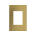 Adorne AWC Screwless Wall Plate, Brushed Satin Brass - 1+ Gang