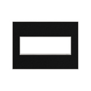 Adorne AWM Screwless Wall Plate, Black Stainless - 3 Gang