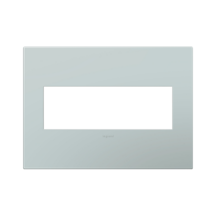 Adorne AWP Screwless Wall Plate with Microban, Pale Blue - 3 Gang