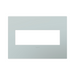 Adorne AWP Screwless Wall Plate with Microban, Pale Blue - 3 Gang