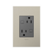 Adorne AGFTR2153 Plus Size Tamper-Resistant 15A Duplex Self-Test GFCI Receptacles, 125V - Magnesium