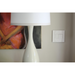 Adorne AWP Screwless Wall Plate with Microban, Gloss White on White