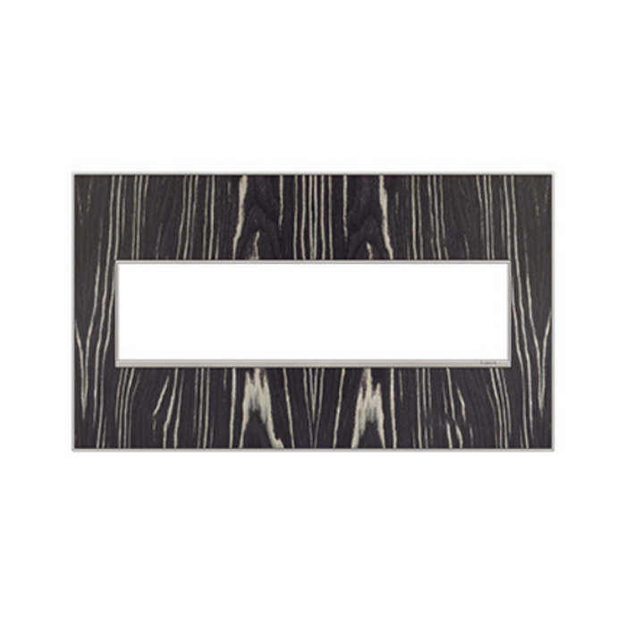 Adorne AWM Screwless Wall Plate, Macassar - 4 Gang