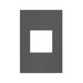 Adorne AWC Screwless Wall Plate, Brushed Black Nickel - 1 Gang