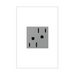Adorne ARCH152 15A Tamper-Resistant Half-Controlled Outlet, 125V - Magnesium