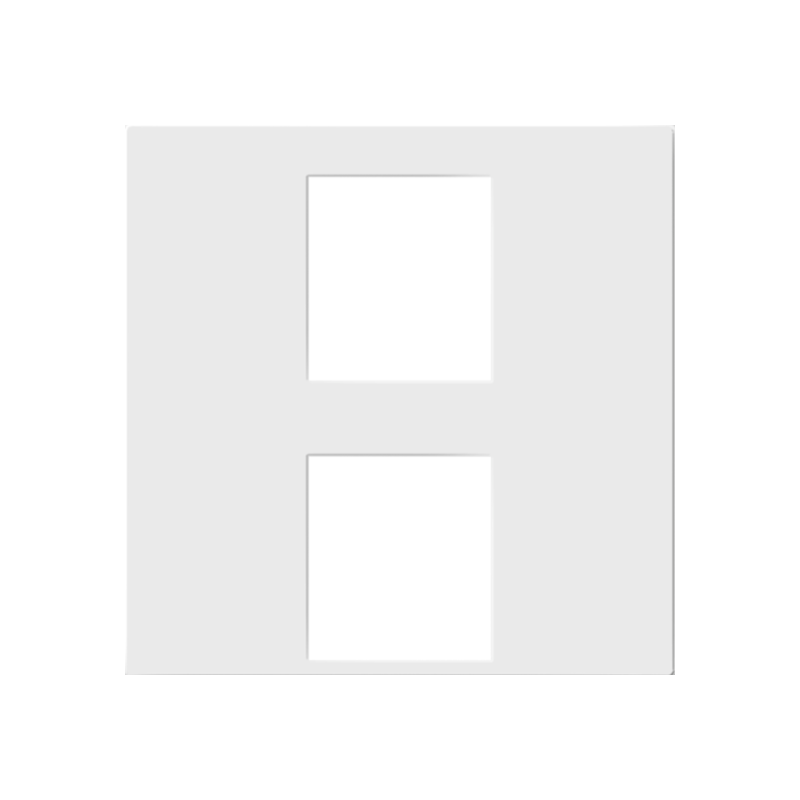 Adorne AC2PF 2-Port Keystone Frame - White