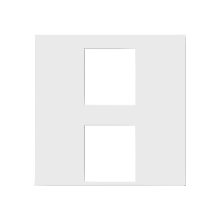 Adorne AC2PF 2-Port Keystone Frame - White